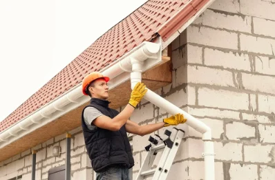 Pose et remplacement de gouttières à Izeron